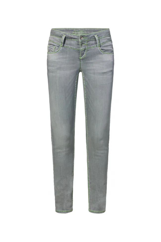 Damen CAMP DAVID & SOCCX Jeans KA:RA Slim Fit light grey used | 26 | 32