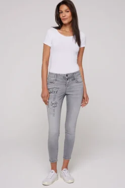 Damen CAMP DAVID & SOCCX Jeans KI:RY Slim Fit dark grey