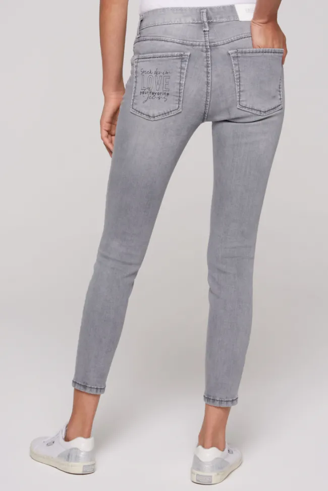 Damen CAMP DAVID & SOCCX Jeans KI:RY Slim Fit dark grey