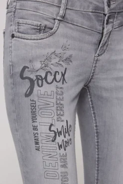 Damen CAMP DAVID & SOCCX Jeans KI:RY Slim Fit dark grey