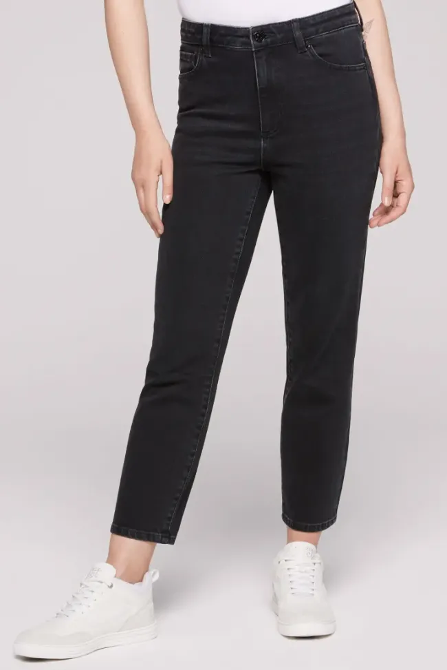 Damen CAMP DAVID & SOCCX Jeans LE:A Mom Fit breezy black