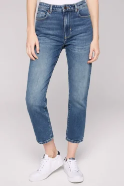 Damen CAMP DAVID & SOCCX Jeans LE:A Mom Fit dark blue