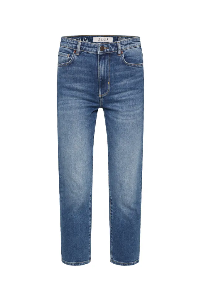 Damen CAMP DAVID & SOCCX Jeans LE:A Mom Fit dark blue