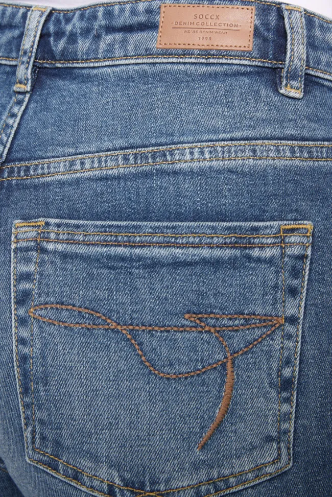 Damen CAMP DAVID & SOCCX Jeans LE:A Mom Fit dark blue