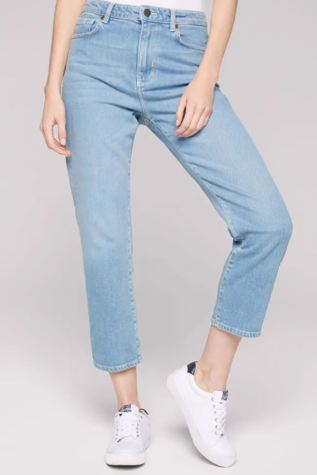 Damen CAMP DAVID & SOCCX Jeans LE:A Mom Fit easy blue