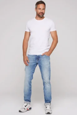 Herren CAMP DAVID & SOCCX Jeans MA:X Regular Fit salt blue used