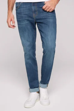 Herren CAMP DAVID & SOCCX Jeans MA:X Regular Fit vintage blue used