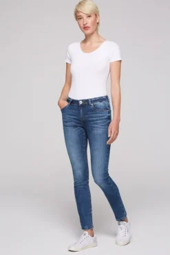 Damen CAMP DAVID & SOCCX Jeans MI:RA Slim Fit blue vintage