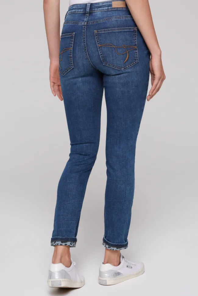 Damen CAMP DAVID & SOCCX Jeans MI:RA Slim Fit blue vintage