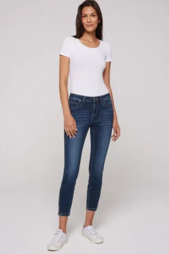 Damen CAMP DAVID & SOCCX Jeans MI:RA Slim Fit deep blue