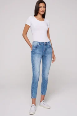 Damen CAMP DAVID & SOCCX Jeans MI:RA Slim Fit sunlight blue