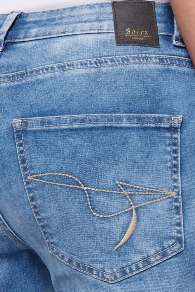 Damen CAMP DAVID & SOCCX Jeans MI:RA Slim Fit sunlight blue