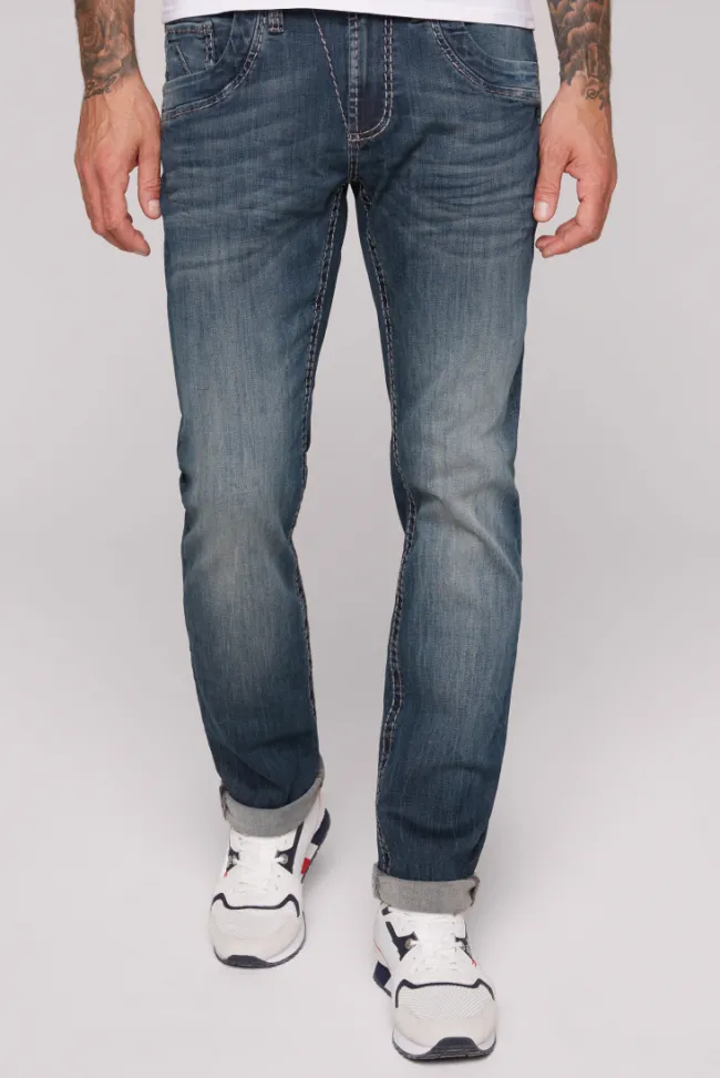 Herren CAMP DAVID & SOCCX Jeans NI:CK Regular Fit blue used