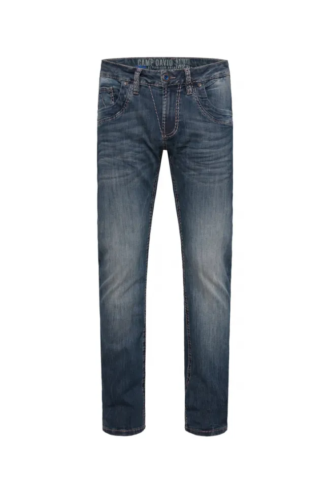 Herren CAMP DAVID & SOCCX Jeans NI:CK Regular Fit blue used