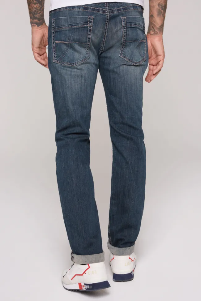 Herren CAMP DAVID & SOCCX Jeans NI:CK Regular Fit blue used