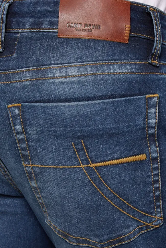 Herren CAMP DAVID & SOCCX Jeans NI:CO Regular Fit blue used