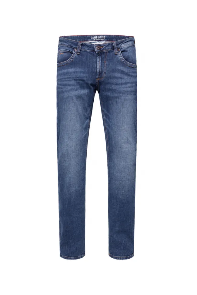 Herren CAMP DAVID & SOCCX Jeans NI:CO Regular Fit blue used