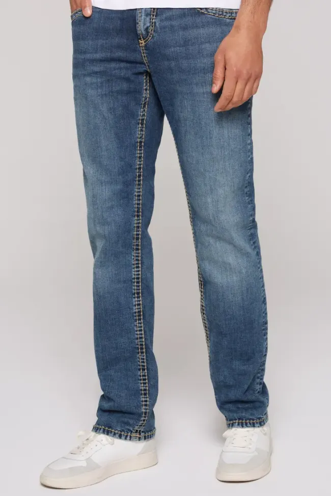 Herren CAMP DAVID & SOCCX Jeans NI:CO Regular Fit blue used
