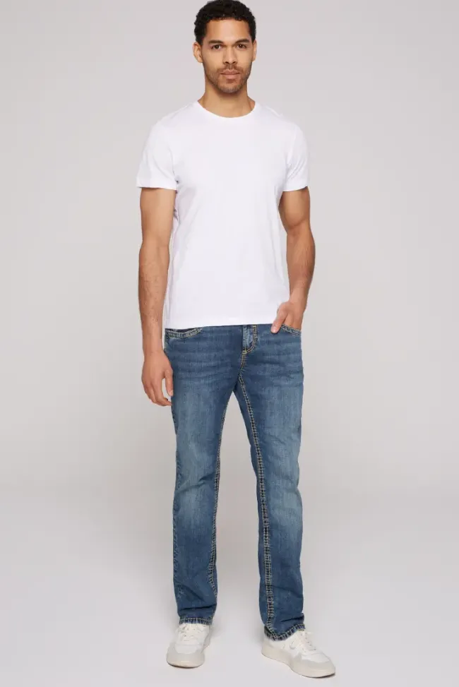 Herren CAMP DAVID & SOCCX Jeans NI:CO Regular Fit blue used