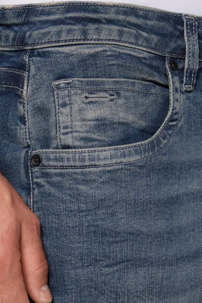 Herren CAMP DAVID & SOCCX Jeans NI:CO Regular Fit dark blue printed