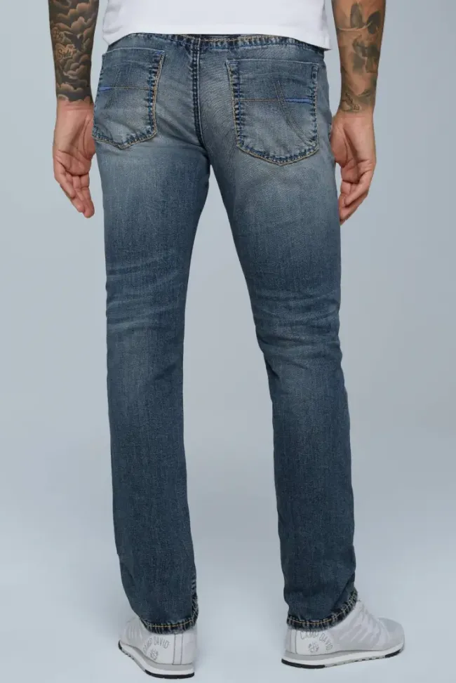 Herren CAMP DAVID & SOCCX Jeans NI:CO Regular Fit dark used vintage