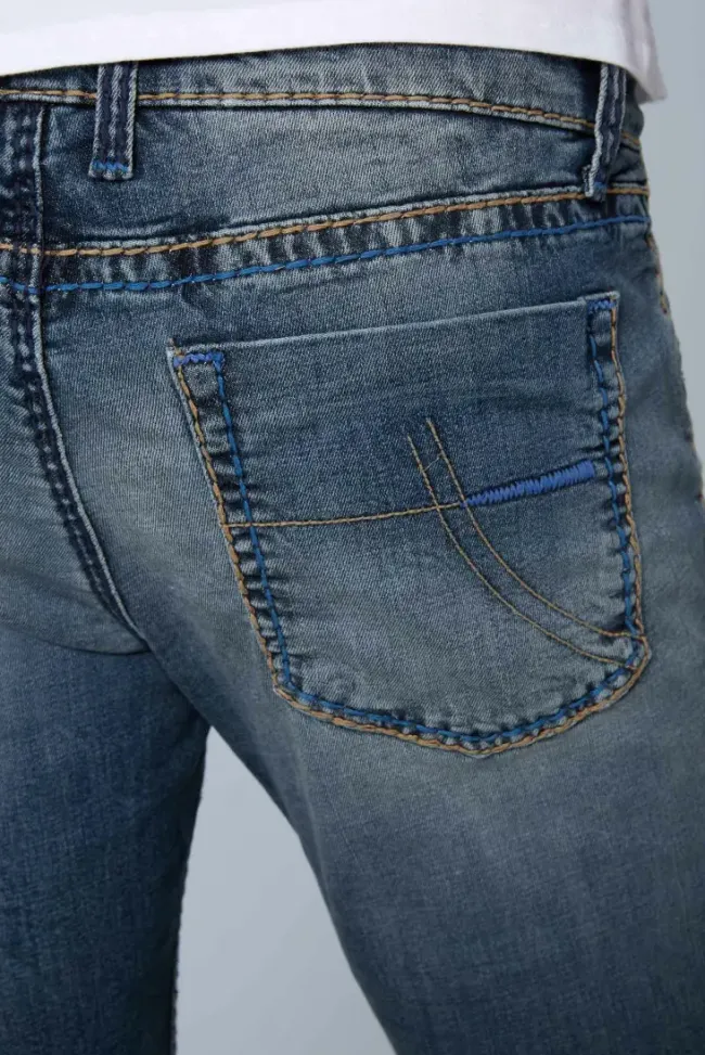 Herren CAMP DAVID & SOCCX Jeans NI:CO Regular Fit dark used vintage