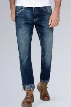 Herren CAMP DAVID & SOCCX Jeans NI:CO Regular Fit dark used