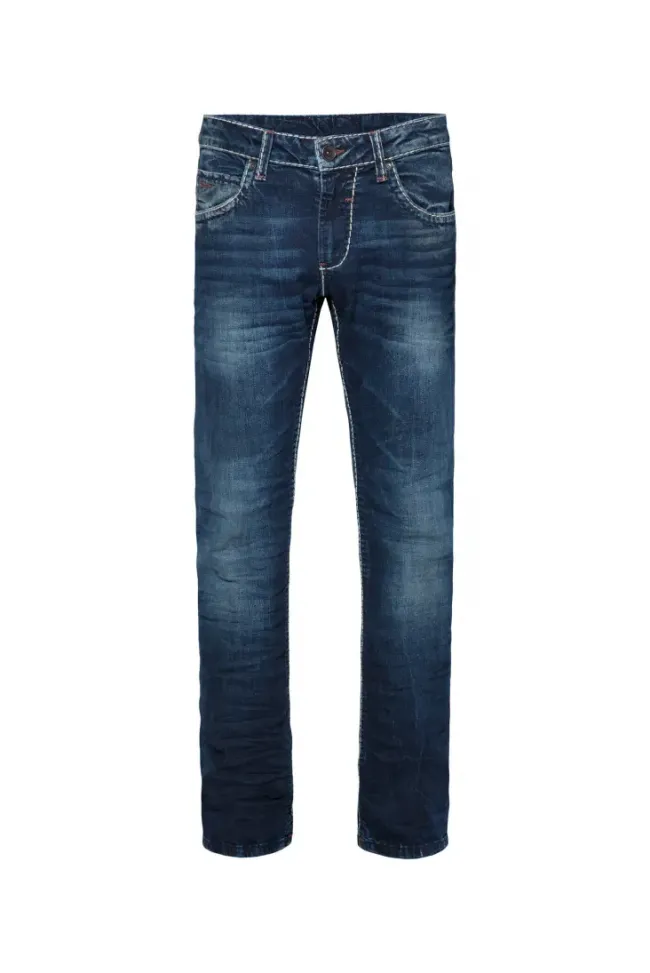 Herren CAMP DAVID & SOCCX Jeans NI:CO Regular Fit dark used