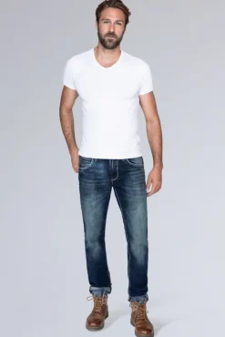 Herren CAMP DAVID & SOCCX Jeans NI:CO Regular Fit dark used