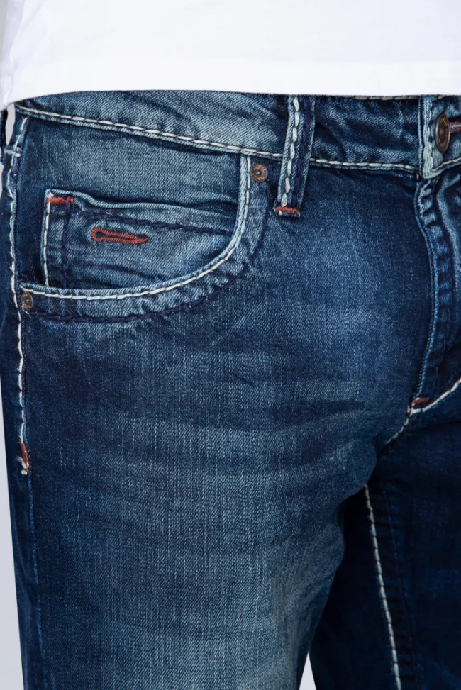 Herren CAMP DAVID & SOCCX Jeans NI:CO Regular Fit dark used