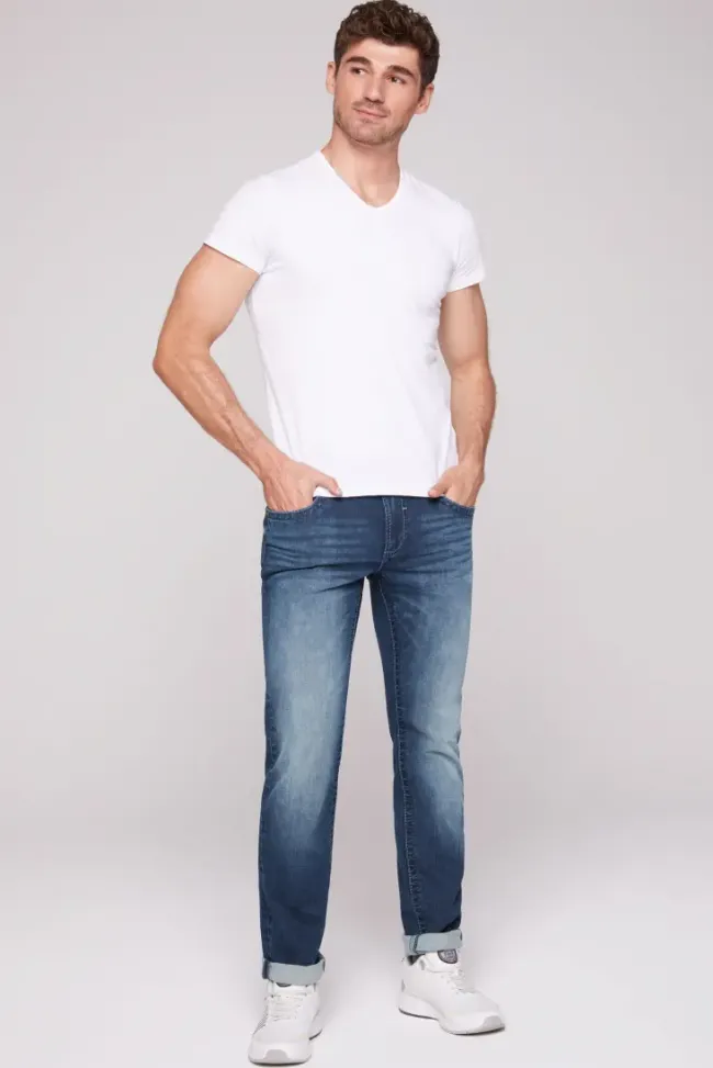 Herren CAMP DAVID & SOCCX Jeans NI:CO Regular Fit dark blue jogg