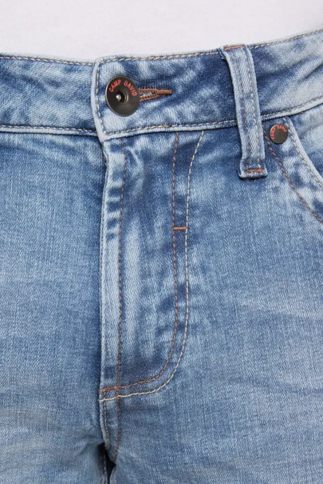 Herren CAMP DAVID & SOCCX Jeans NI:CO Regular Fit light blue used