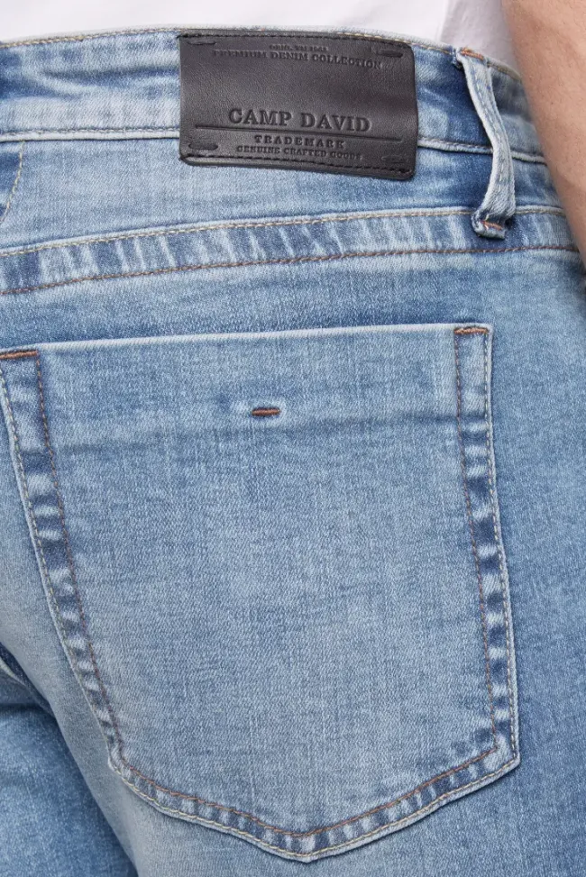 Herren CAMP DAVID & SOCCX Jeans NI:CO Regular Fit light blue used