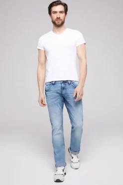 Herren CAMP DAVID & SOCCX Jeans NI:CO Regular Fit mid blue used