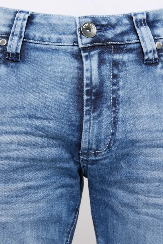 Herren CAMP DAVID & SOCCX Jeans NI:CO Regular Fit mid blue used