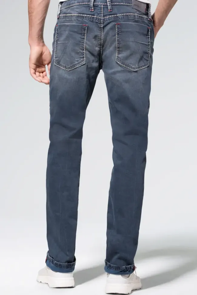 Herren CAMP DAVID & SOCCX Jeans NI:CO Regular Fit old blue used