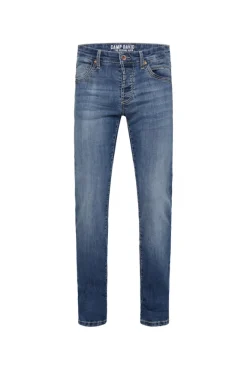 Herren CAMP DAVID & SOCCX Jeans RO:BI Slim Fit dark blue used