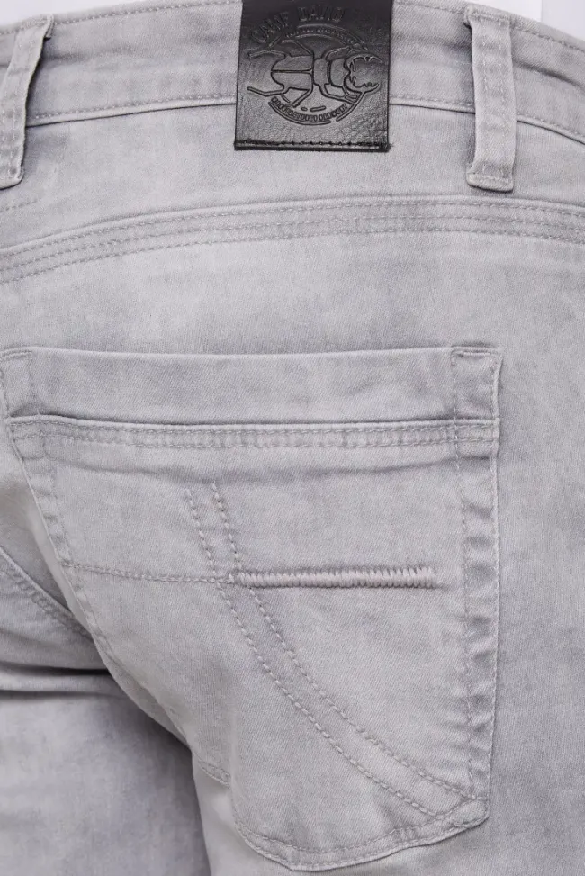 Herren CAMP DAVID & SOCCX Jeans RO:BI Slim Fit light grey
