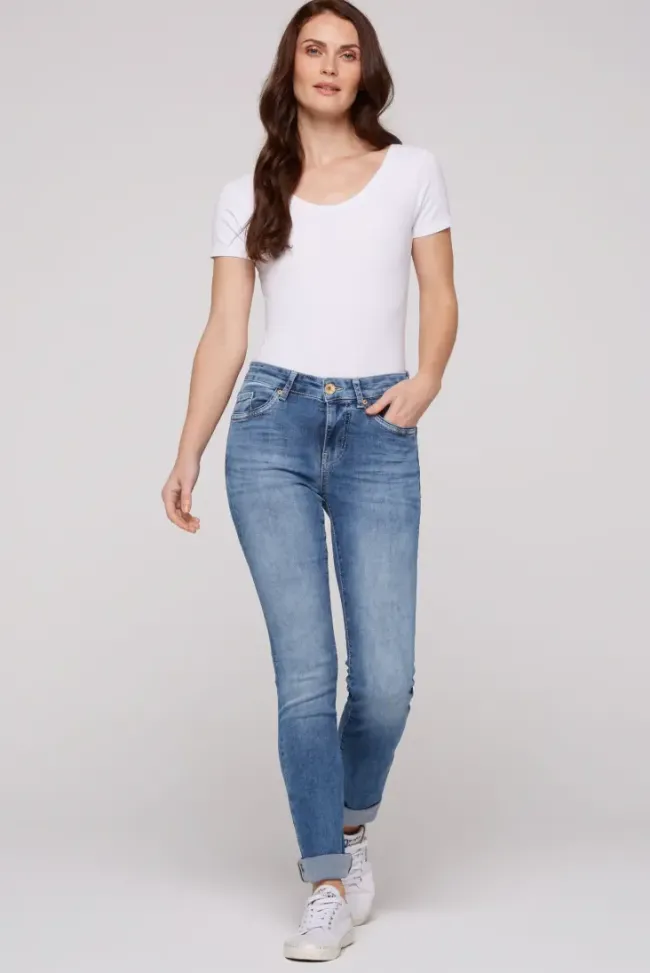 Damen CAMP DAVID & SOCCX Jeans RO:MY Regular Fit blue vintage