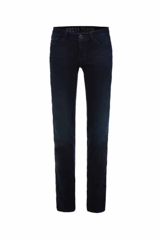 Damen CAMP DAVID & SOCCX Jeans RO:MY Regular Fit blue black used