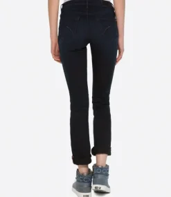 Damen CAMP DAVID & SOCCX Jeans RO:MY Regular Fit blue black used
