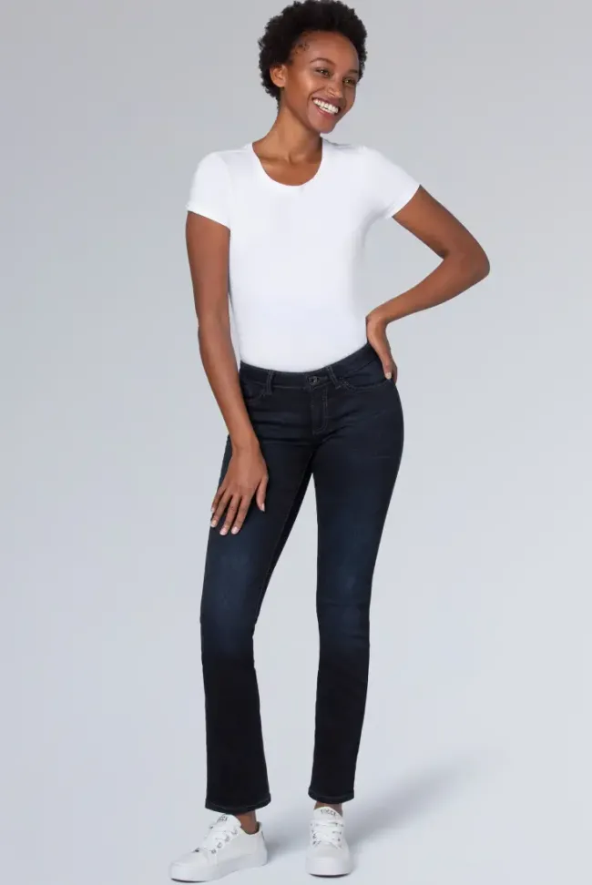 Damen CAMP DAVID & SOCCX Jeans RO:MY Regular Fit blue black used