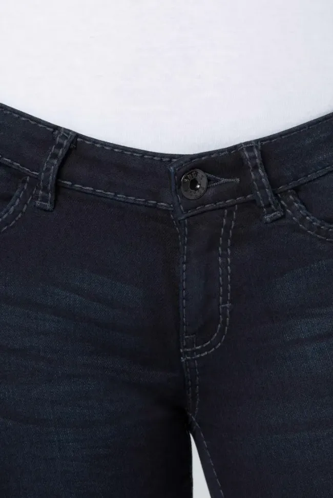 Damen CAMP DAVID & SOCCX Jeans RO:MY Regular Fit blue black used