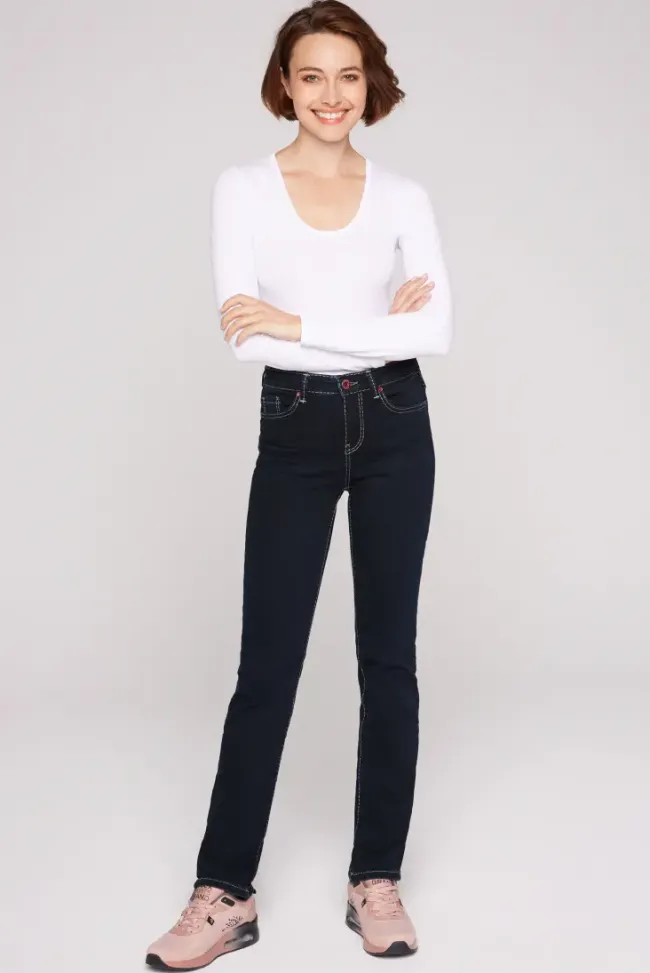 Damen CAMP DAVID & SOCCX Jeans RO:MY Regular Fit blue black