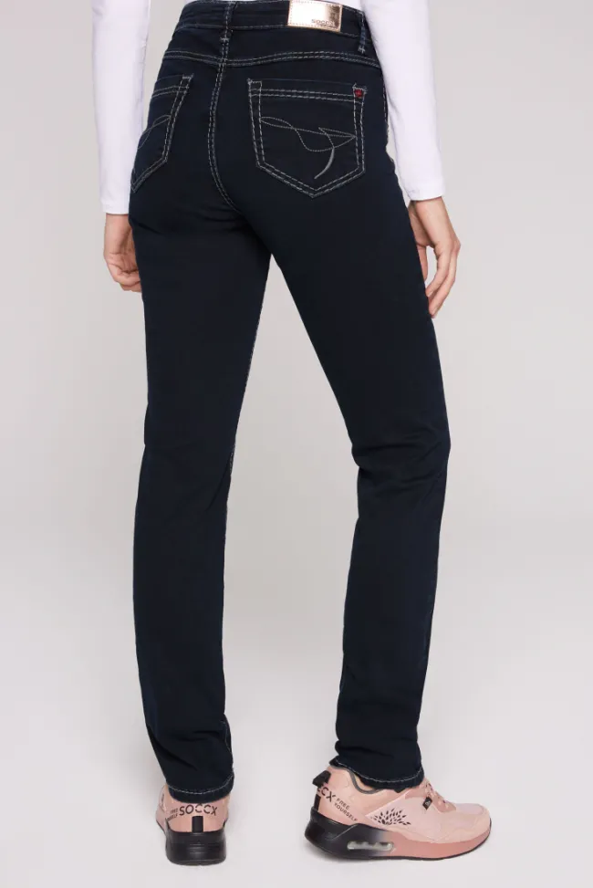 Damen CAMP DAVID & SOCCX Jeans RO:MY Regular Fit blue black