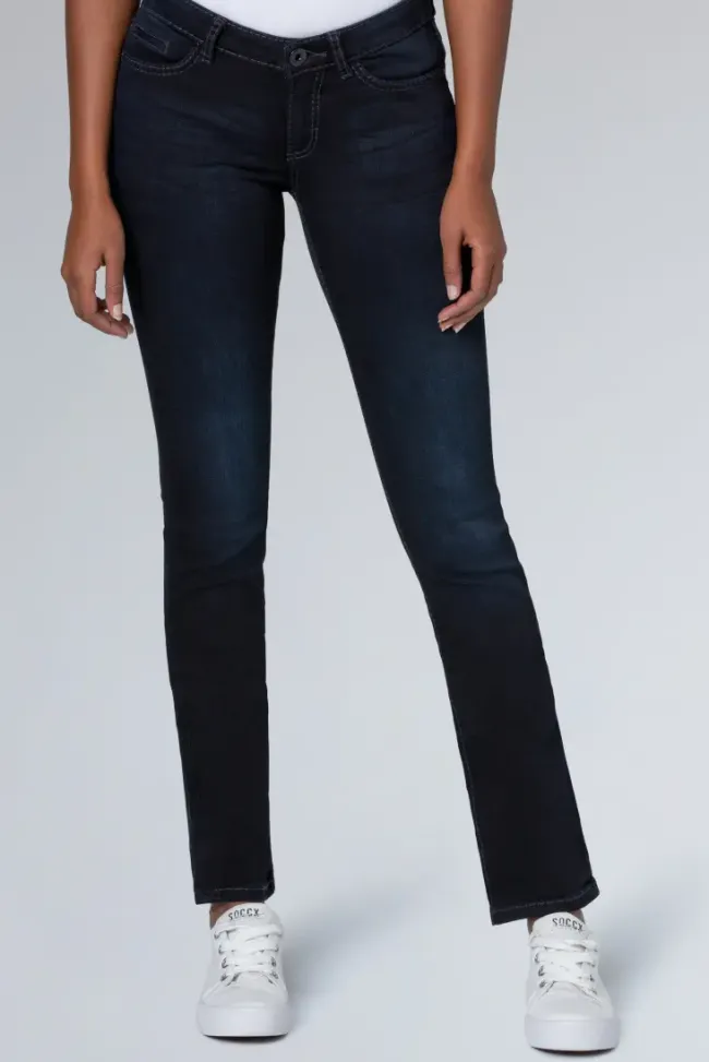 Damen CAMP DAVID & SOCCX Jeans RO:MY Regular Fit blue black used