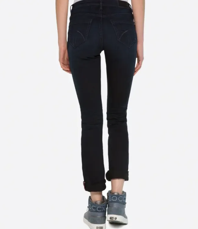 Damen CAMP DAVID & SOCCX Jeans RO:MY Regular Fit blue black used