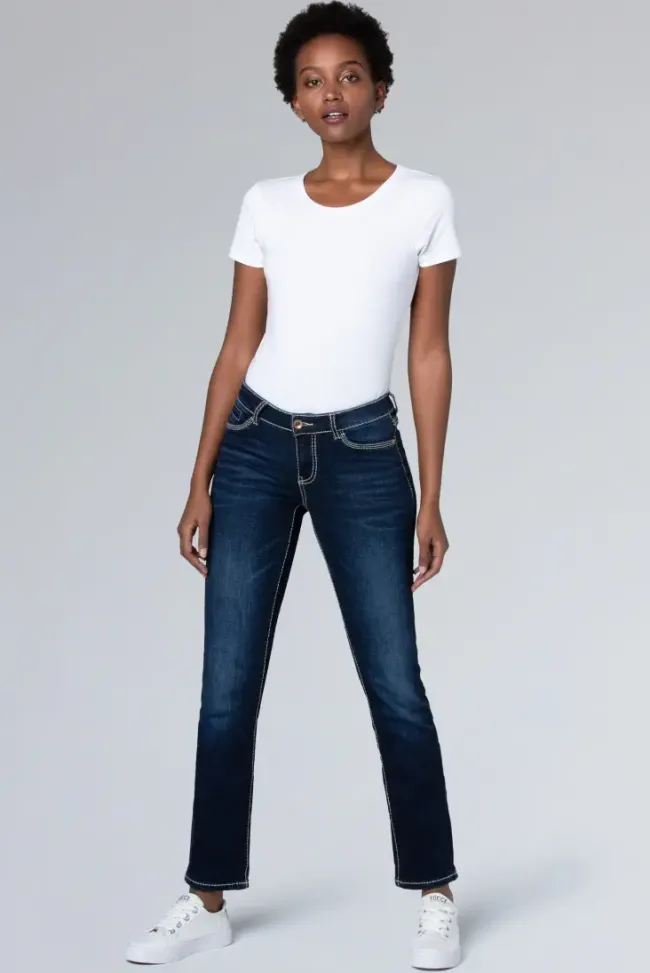 Damen CAMP DAVID & SOCCX Jeans RO:MY Regular Fit dark blue