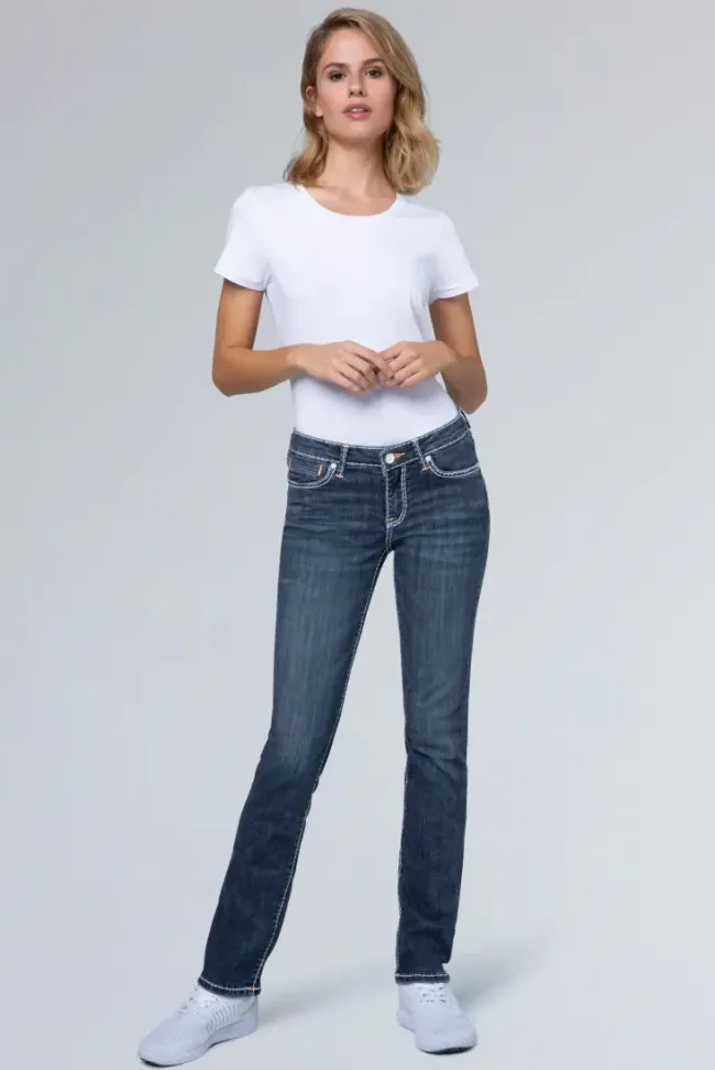 Damen CAMP DAVID & SOCCX Jeans RO:MY Regular Fit dark used vintage
