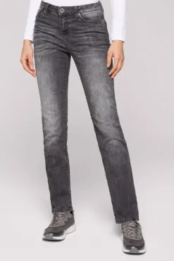 Damen CAMP DAVID & SOCCX Jeans RO:MY Regular Fit grey used